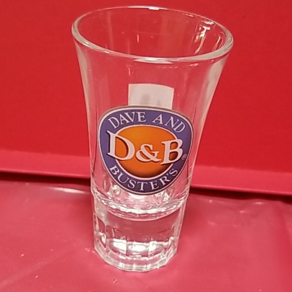 Dave and Busters shot glass